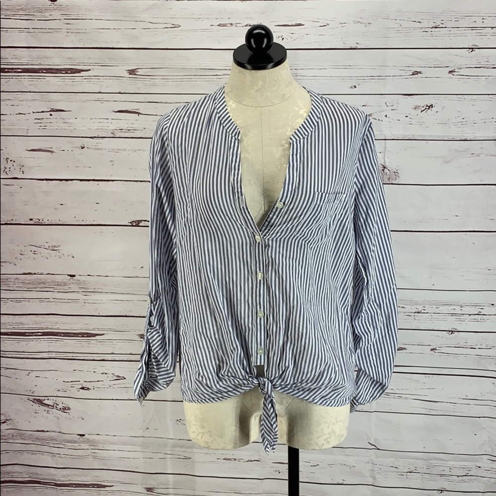 Striped button down long sleeve the limited